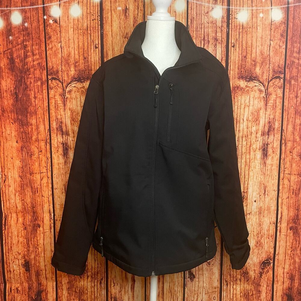 SALE!! VanHeusen weatherproof black zip front jacket men's size Small